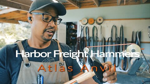 Modifying a Harbor Freight 3lb hammer and attempting my first hits on a new Atlas Anvil.