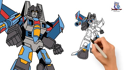 How to Draw Thundercracker (G1) Transformers - Step by Step