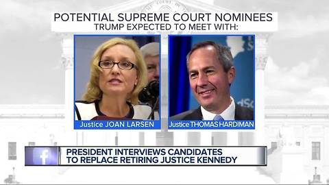 President Trump expected to meet with former Michigan Supreme Court justice