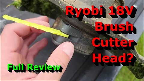 Ryobi 18V Brush Cutter Head - Does It Work? - Let's Test It!