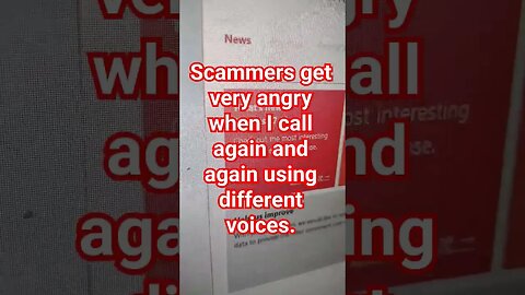 scammers get very angry when called with different voices for hours. #scammer #scams