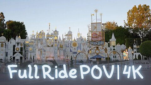 We Ride It's a Small World in Disneyland | Disneyland California | 4K Low Light Ride POV