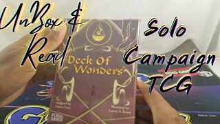 Deck of Wonders | unBox & Read | Solo Campaign TCG