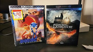 Sonic The Hedgehog 2 and Fantastic Beasts: The Secrets of Dumbledore Film Unboxing