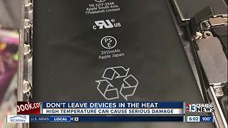 Dangers of leaving electronics in the heat