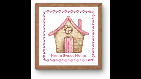 HOME SWEET HOME Cross Stitch Pattern by Welovit | welovit.net | #welovit
