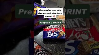 4 comidas lixos que você não deve comer🤮 #shorts