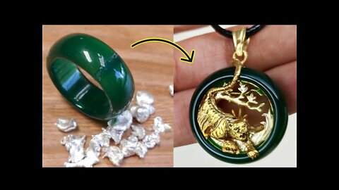 i turn a broken stone ring into a pendant - jewelry ideas to make and sell