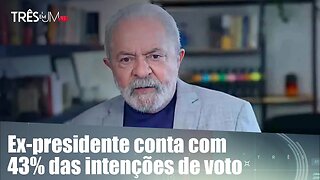 Pesquisa eleitoral mostra Lula à frente em todos os cenários do 2º turno