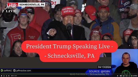 President Trump Speaking Live - Make America Great Again Rally - Schnecksville, PA