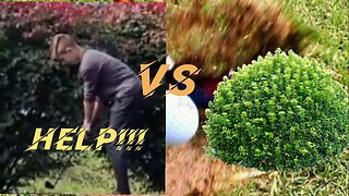 Stuck in Bush at Backyard Golf Course! | Josh vs Bush Part 2