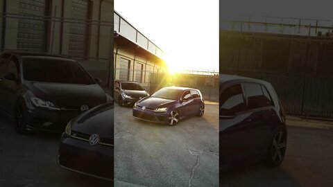 MQB Cars at Sunset 🌅? Yes, Please… Mk7 Golf Rs & GTIs 👌🏼