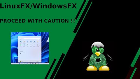 LinuxFx / WindowsFX... This is a Buyer Beware Video !!!