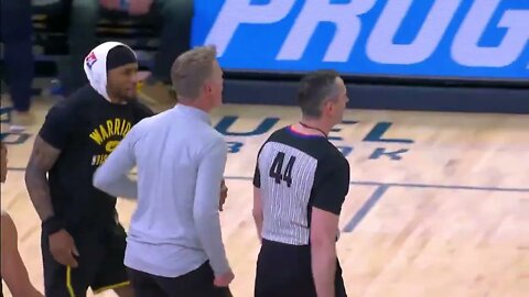 Ja Morant DANCES while Steve Kerr is EJECTED from the game for a no-call on Jordan Poole.