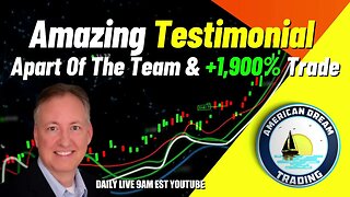 From Beginner To Team Player - Incredible Testimonial Of A 1,900% Successful Trade