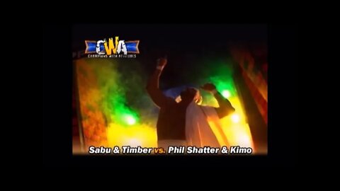 Tag Team Match: Hardcore Legend SABU & Timber vs Phil Shatter (Jaxson Ryker) & Kimo w/Joey Nuggs