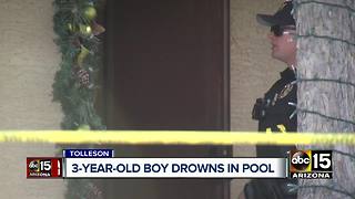 Child drowns in pool at home in Tolleson