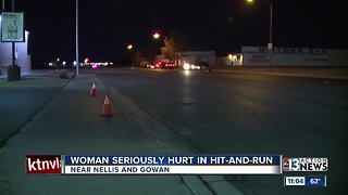 Woman seriously injured in Las Vegas hit-and-run