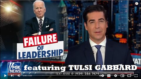 Watters World ! Tulsi Gabbard: "Globalisation wrecked our job market, now Biden tries it again with NWO"!