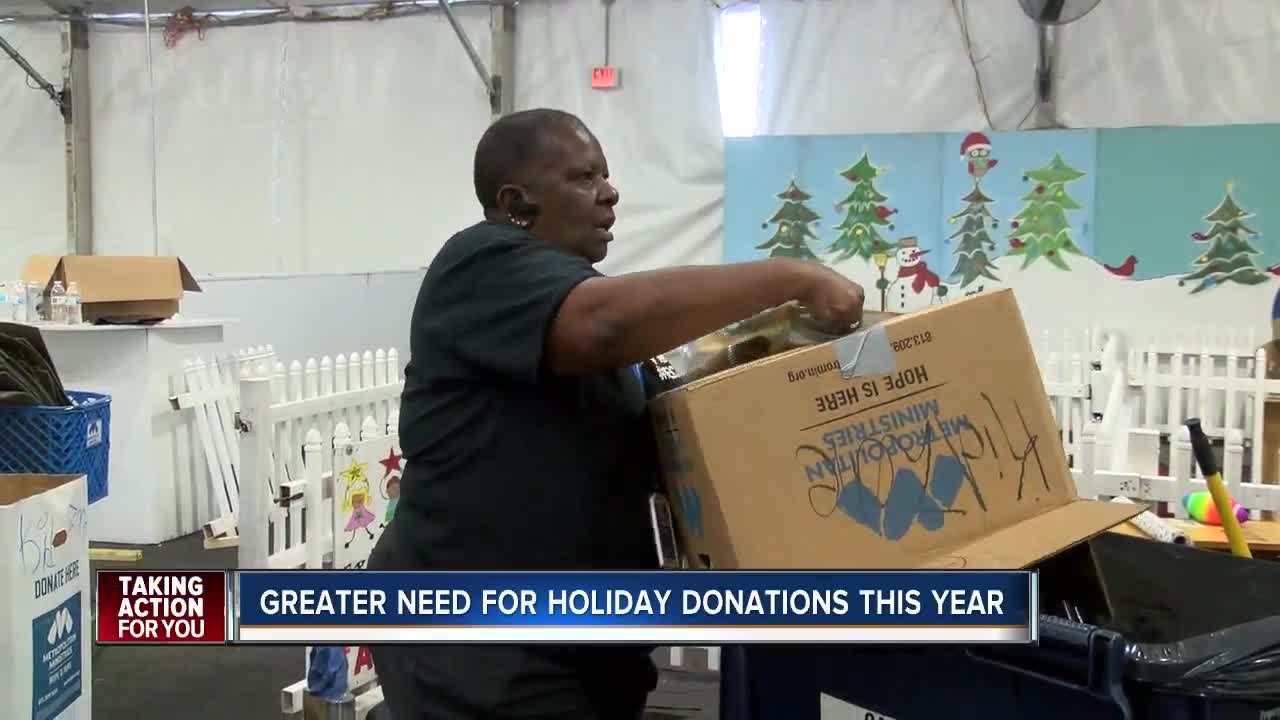 Greater need for holiday donations this year