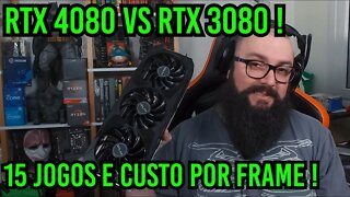 RTX 4080 VS RTX 3080! Vale a pena ?