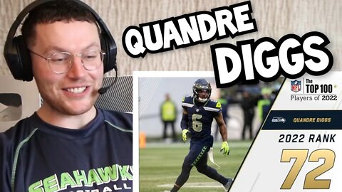 Rugby Player Reacts to QUANDRE DIGGS (Seattle Seahawks, S) #72 NFL Top 100 Players in 2022
