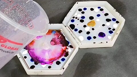 Tie Dye Resin and Alcohol Inks: The BEST Way To Make Coasters - SO EASY!