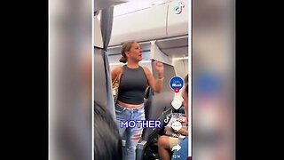 Woman on plane, says she seen a reptilian shapeshifter. Watch till the end.