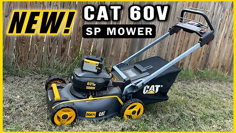 NEW CAT 60V Self-Propelled Mower! Great Mower All Around!