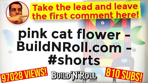 pink cat flower - BuildNRoll.com - #shorts