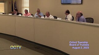 Oxford Township Board of Trustees Budget Meeting: 8-2-23
