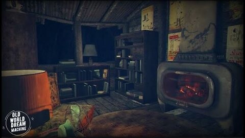 Fallout 4 Noir Living Room Study Ambiance Thunderstorm Jazz Rain Sleep Study