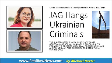 JAG HANGS THE UKRAINIAN CRIMINALS AT CAMP BLAZ, GUAM.