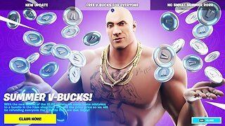 FORTNITE is SENDING EVERYONE FREE V-BUCKS!