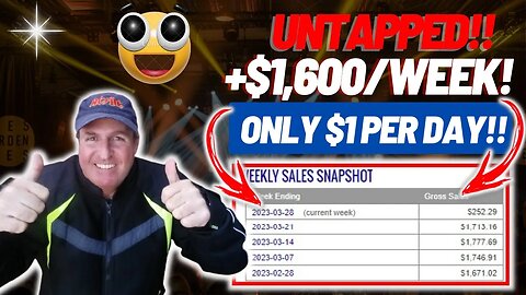 UNTAPPED Way To Earn +$1,600/WEEK For Only $1/Day! (Make Money Online For Beginners in 2023)