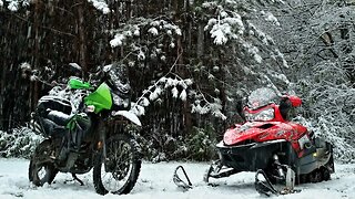 How I Winterize My KLR 650 | Time to get The Snowmobile Ready!