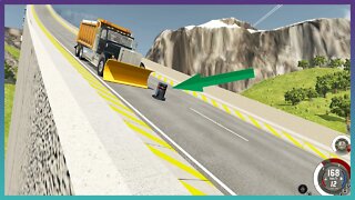 TruckFails | Cars vs Bollards #140 | BeamNG.Drive |TrucksFails