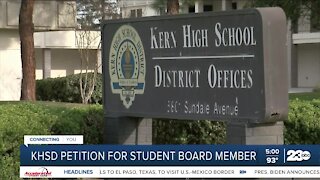 KHSD to hear a plan to add a student to Board of Trustees