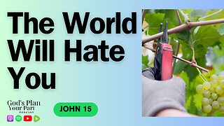 John 15 | Why Did Jesus Say the World Will Hate His Followers?