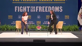 Kamala Harris Bursts Into Uncontrollable Laughter When Audience Member Yells, "We Did It Joe!"