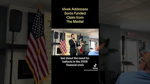 @vivek-2024 Q&A did he take Money from Soros