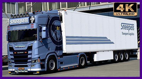 Blue Scania R500 from Sneepels Transport & Logistics | Euro Truck Simulator 2 “4K” Gameplay