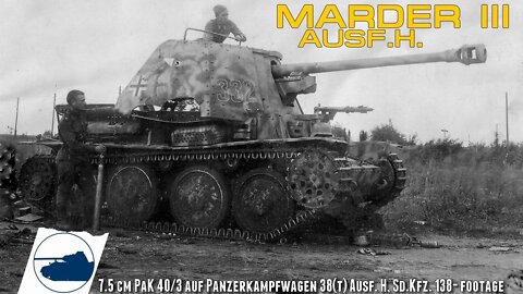 Rare WW2 Marder III Ausf. H - Sd.Kfz. 138 - Footage.