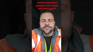 homeless people have their tents destroyed by council just in time for winter!!!