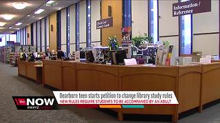 Dearborn teen starts petition to change library study rules