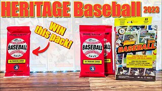 2023 Topps Heritage Value Packs and Hanger Box | WIN A PACK - Retro Style Baseball Cards!