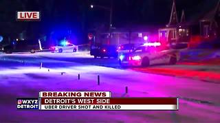Uber driver shot, killed on Detroit's west side
