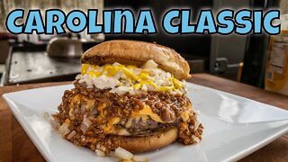 Carolina Classic Burger on the Blackstone Griddle