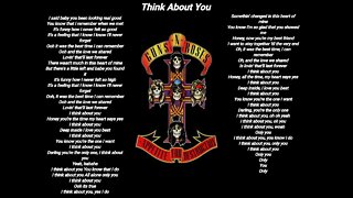 Guns N' Roses - Think About You - Guns N' Roses lyrics [HQ]