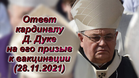 ВВП: Ответ кардиналу Д. Дуке на его призыв к вакцинации (28.11.2021)